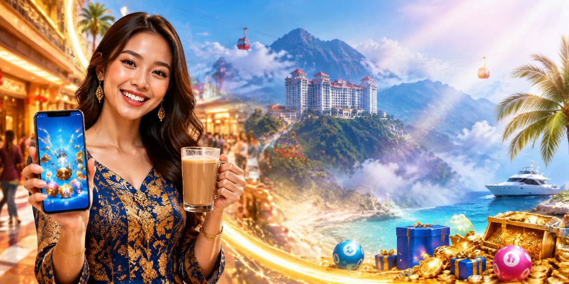 Permainan loteri bergaya Malaysia di Genting Highlands dengan suasana meriah