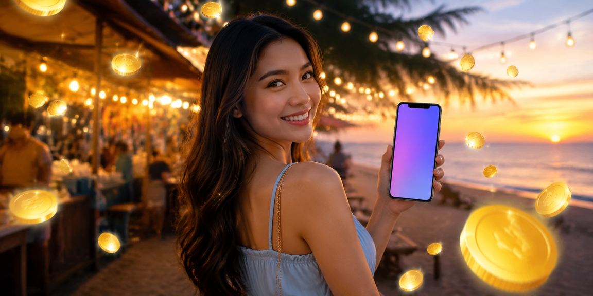 Pengguna Malaysia bermain kasino mudah alih dengan telefon pintar di Kedah