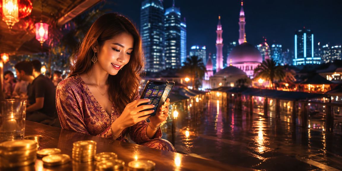 Pemain kasino mudah alih Selangor menggunakan telefon pintar untuk bermain Roulette